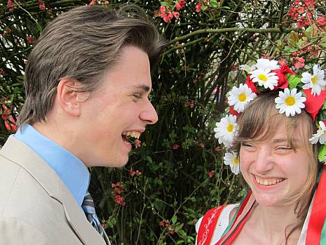 Piroschka bei der Kostuemprobe